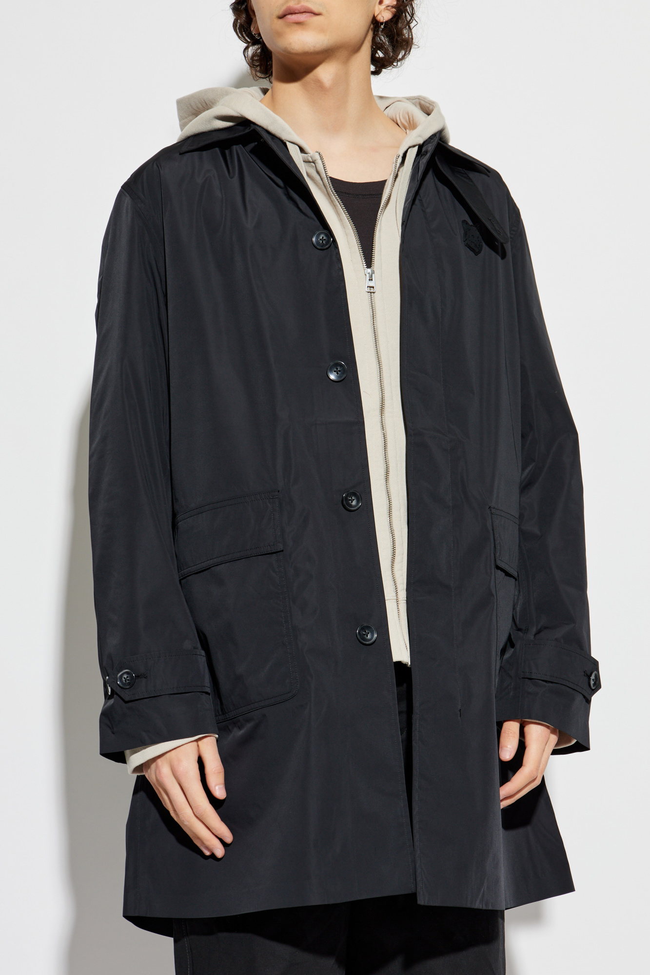 MAISON KITSUNÉ WRAP COAT. #maisonkitsuné #cloth